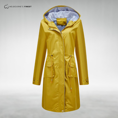 Superior Waterproof trenchcoat with hood for women | Brielle