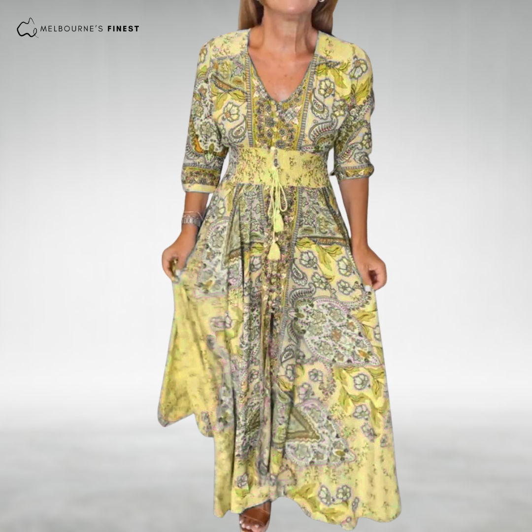 Graceful Bohemian maxi dress for women | Alina
