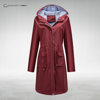 Superior Waterproof trenchcoat with hood for women | Brielle