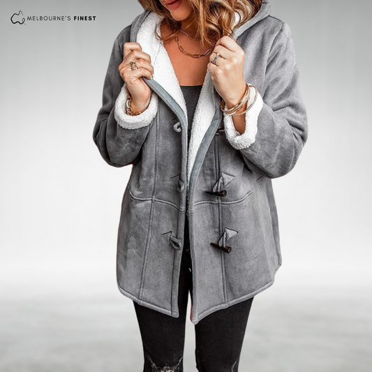 Distinct Stylish button-front coat for women | Amara