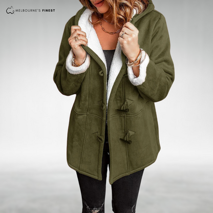 Distinct Stylish button-front coat for women | Amara