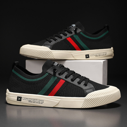 Dedicated Striped Lace Up Sneakers for Men | Luca