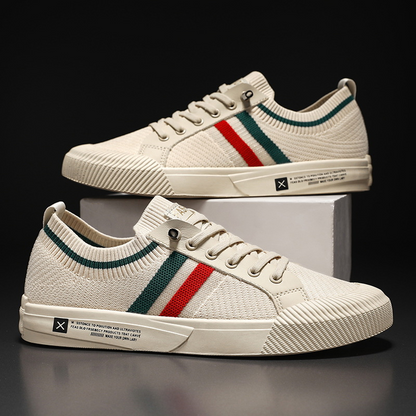 Dedicated Striped Lace Up Sneakers for Men | Luca