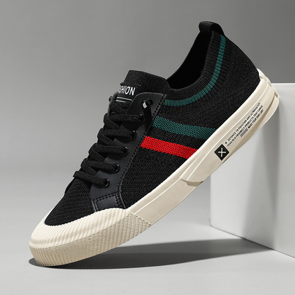 Dedicated Striped Lace Up Sneakers for Men | Luca
