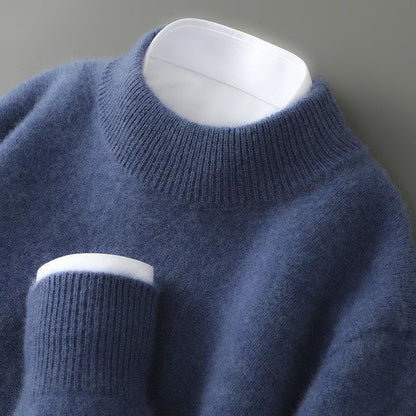 Silent Refined Mock Neck Sweater For Men | Rowan