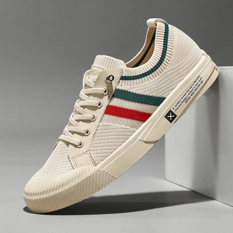 Dedicated Striped Lace Up Sneakers for Men | Luca