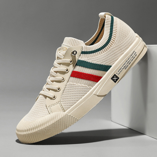 Dedicated Striped Lace Up Sneakers for Men | Luca