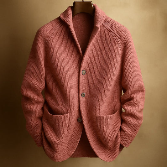Lush Button Front Lightweight Cardigan For Men | Harren