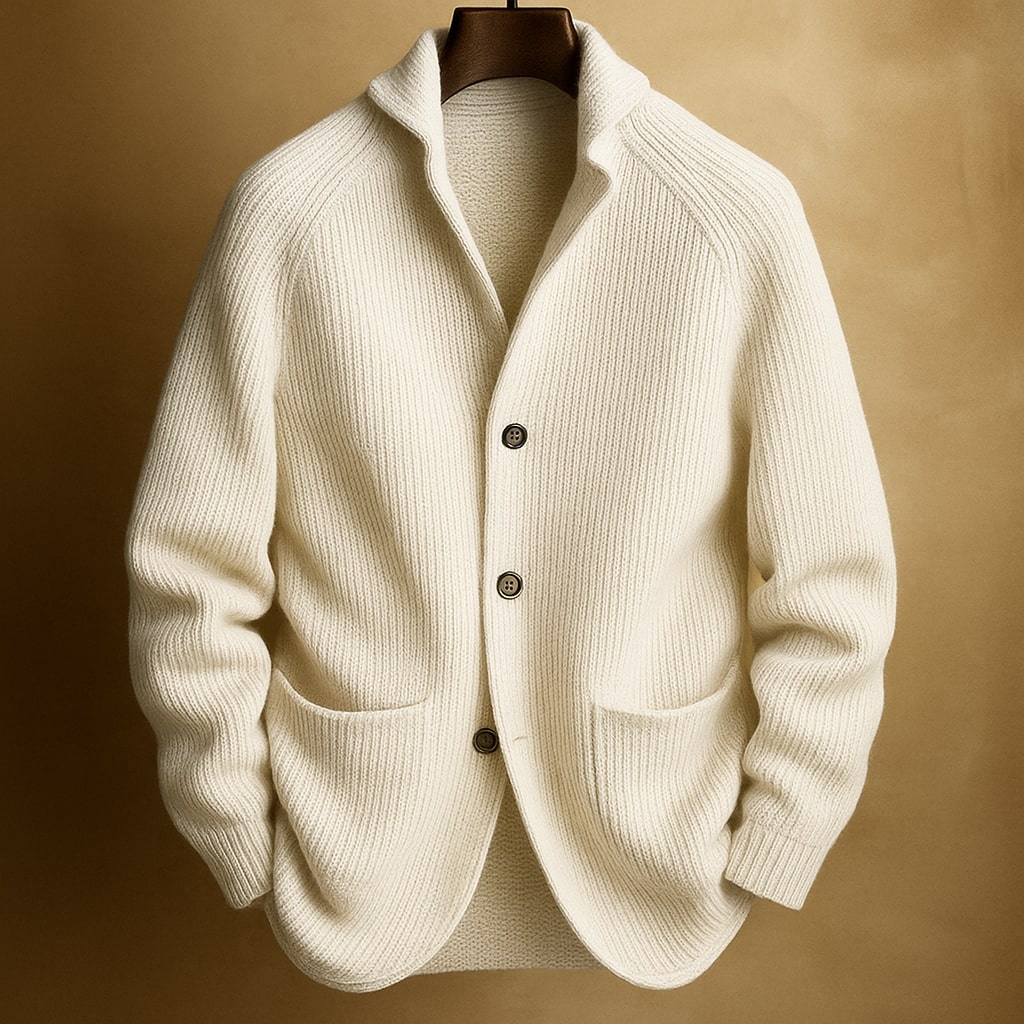 Lush Button Front Lightweight Cardigan For Men | Harren
