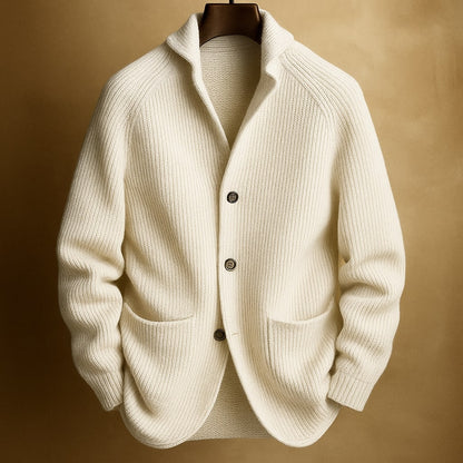 Lush Button Front Lightweight Cardigan For Men | Harren