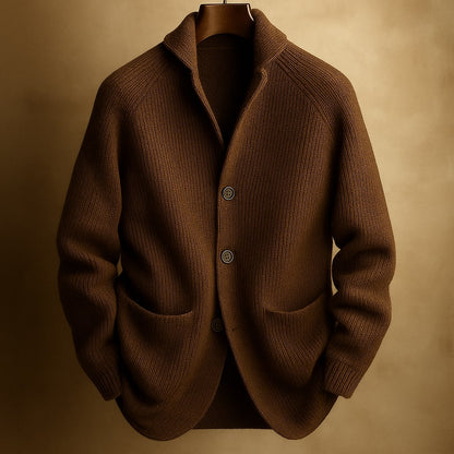 Lush Button Front Lightweight Cardigan For Men | Harren
