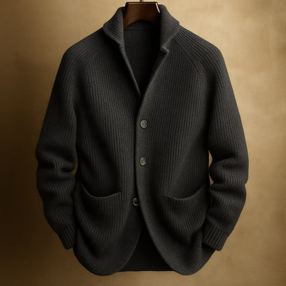 Lush Button Front Lightweight Cardigan For Men | Harren