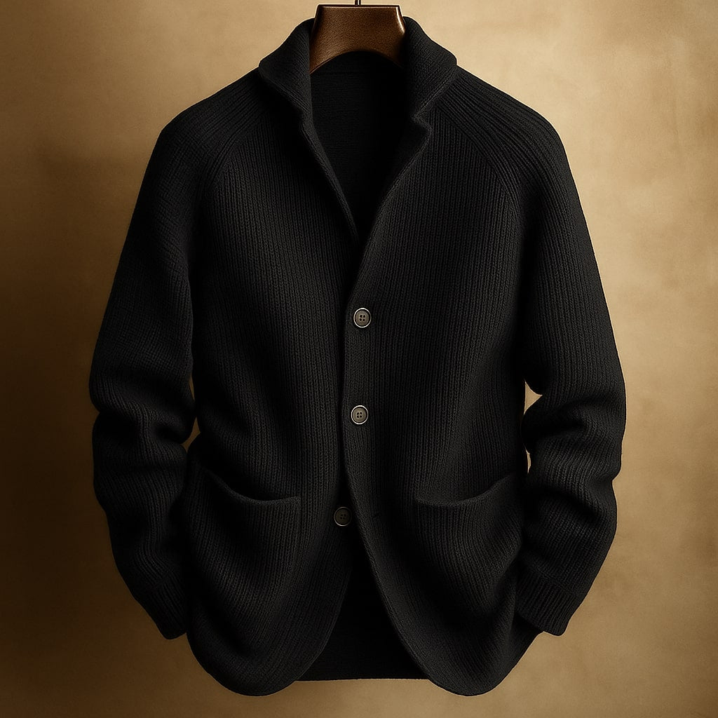 Lush Button Front Lightweight Cardigan For Men | Harren