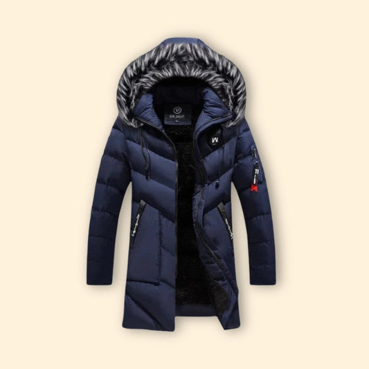 Definitive Quilted Hooded Parka Coat For Men | Ronan