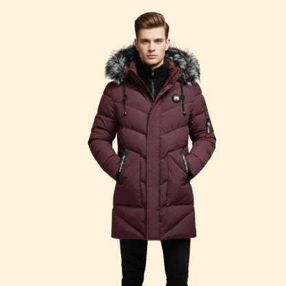 Definitive Quilted Hooded Parka Coat For Men | Ronan