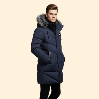 Definitive Quilted Hooded Parka Coat For Men | Ronan