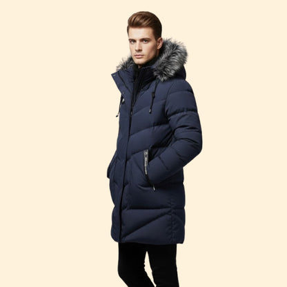 Definitive Quilted Hooded Parka Coat For Men | Ronan