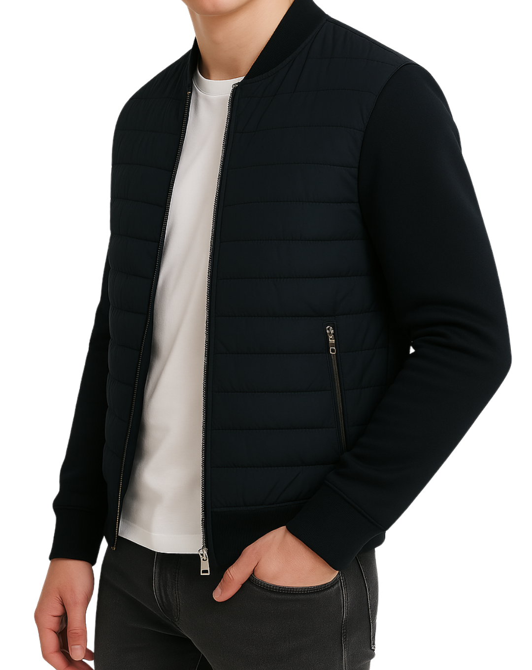 Sunset Elegant knit vest jacket for stylish layering for men | Adrian