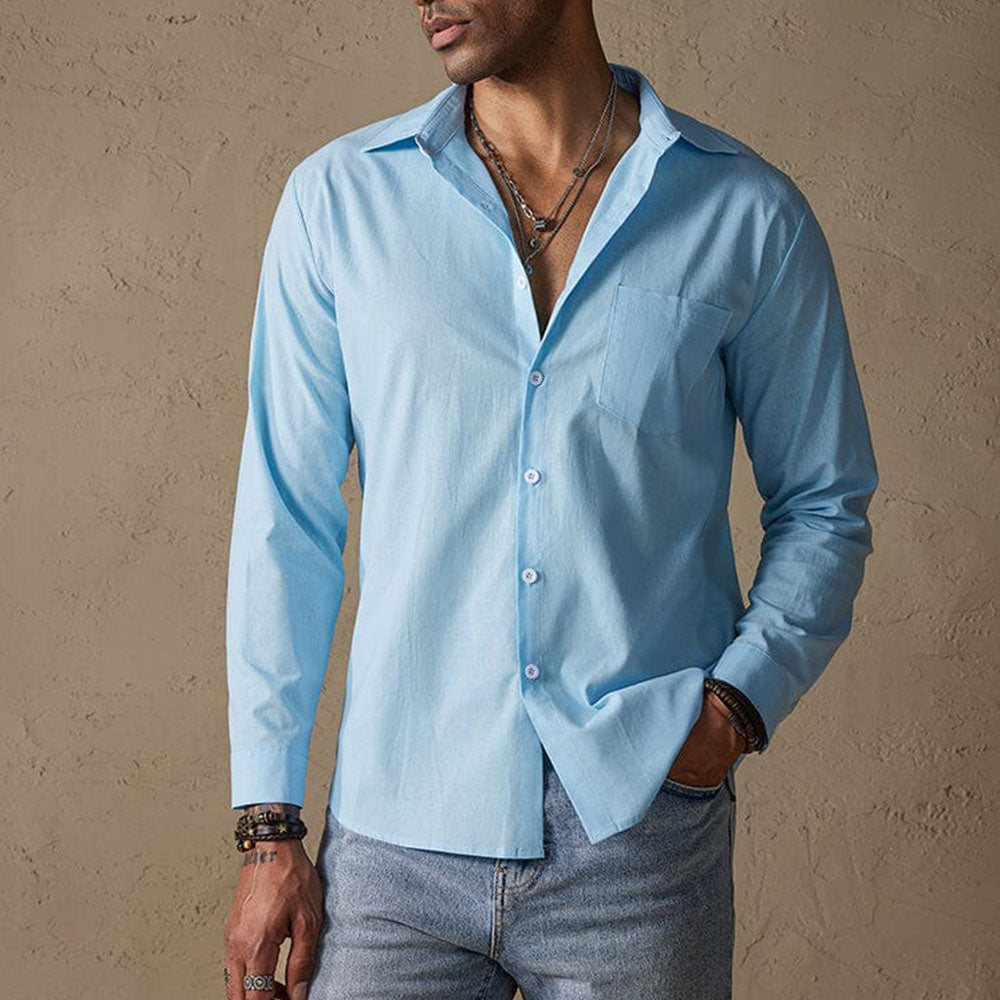 Morning Casual shirt with traditional collar for men | Matteo