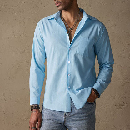 Morning Casual shirt with traditional collar for men | Matteo