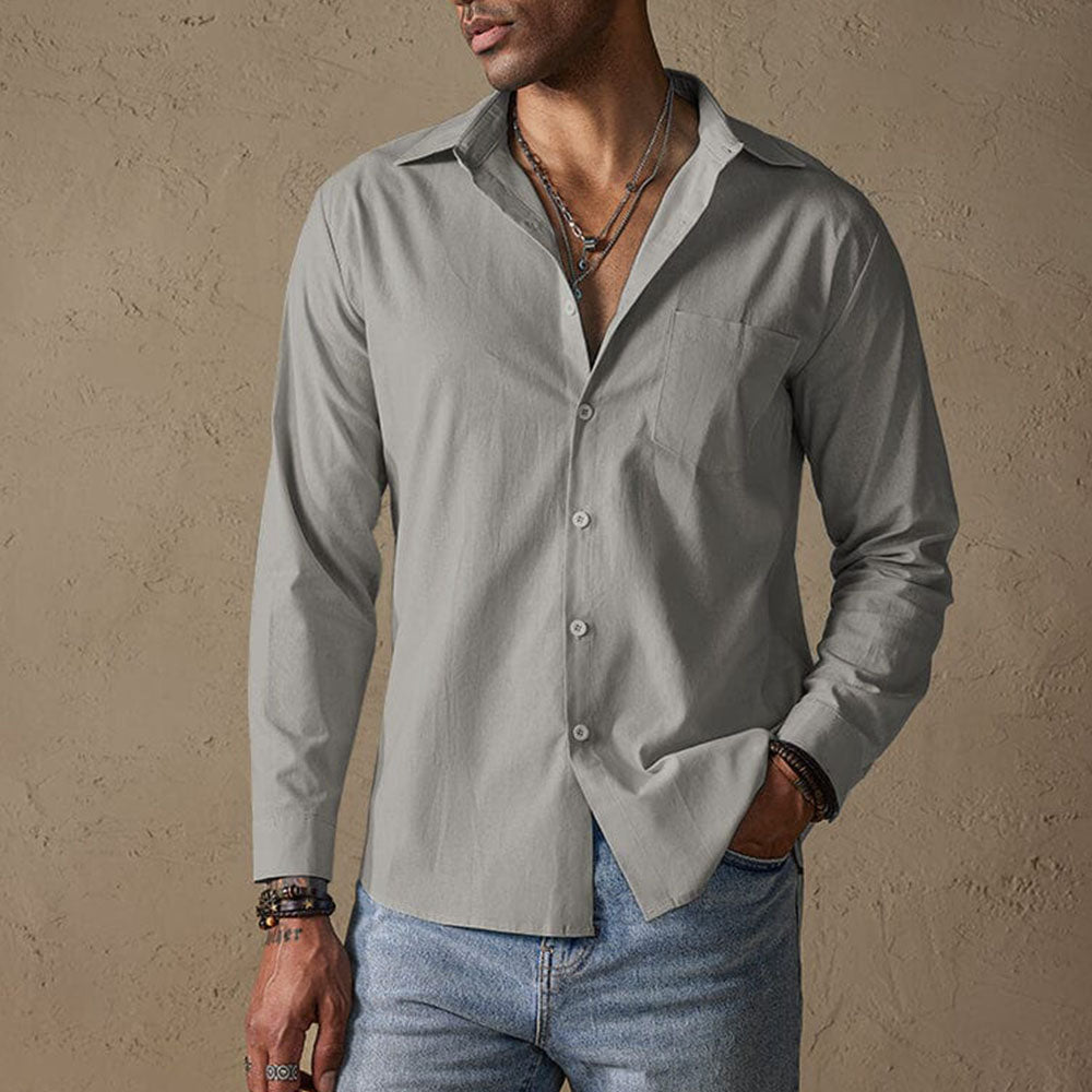 Morning Casual shirt with traditional collar for men | Matteo