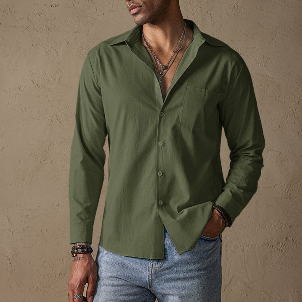 Morning Casual shirt with traditional collar for men | Matteo