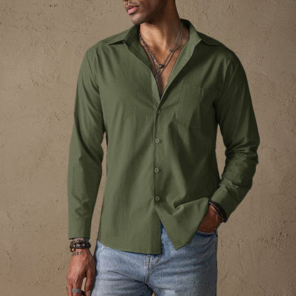 Morning Casual shirt with traditional collar for men | Matteo