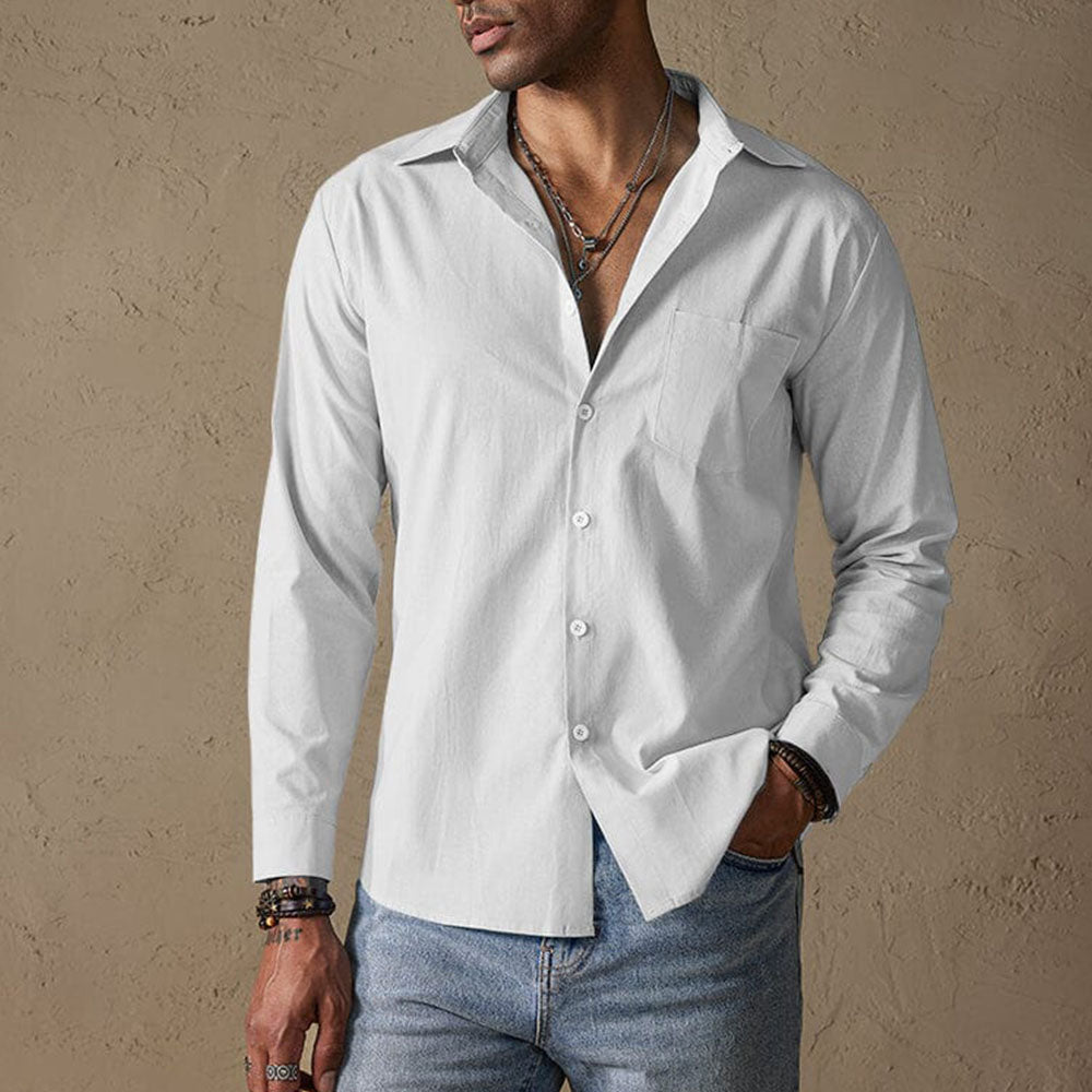Morning Casual shirt with traditional collar for men | Matteo
