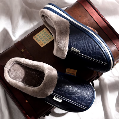 Relaxing Lined Slip On Indoor Slippers For Men | Alaric