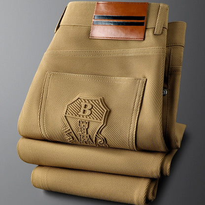 Luminous Tailored Straight Leg Trousers For Men | Valerio