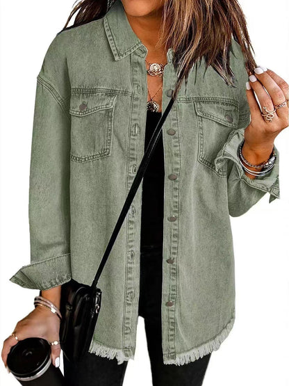 Supreme Relaxed Fit Denim Jacket For Women | Kalinda