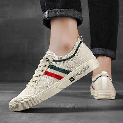Dedicated Striped Lace Up Sneakers for Men | Luca