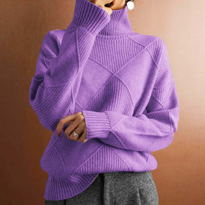 Lilac Refined Knit Sweater for Women | Eloise