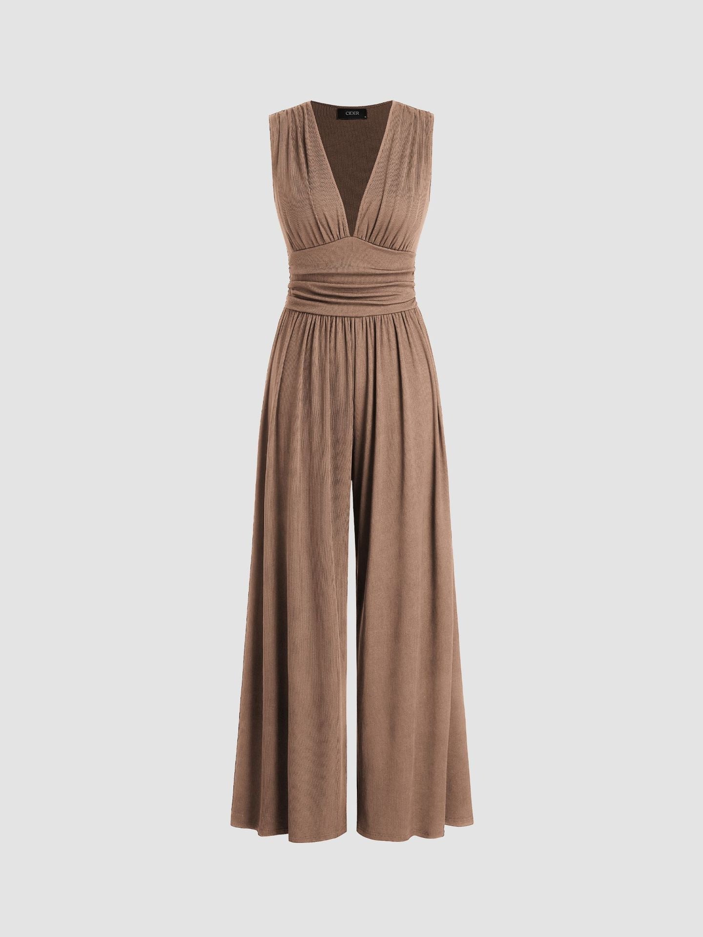 Forest Sleeveless Wide Leg Jumpsuit For Women | Elowen