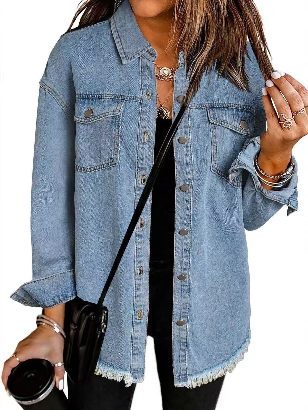 Supreme Relaxed Fit Denim Jacket For Women | Kalinda