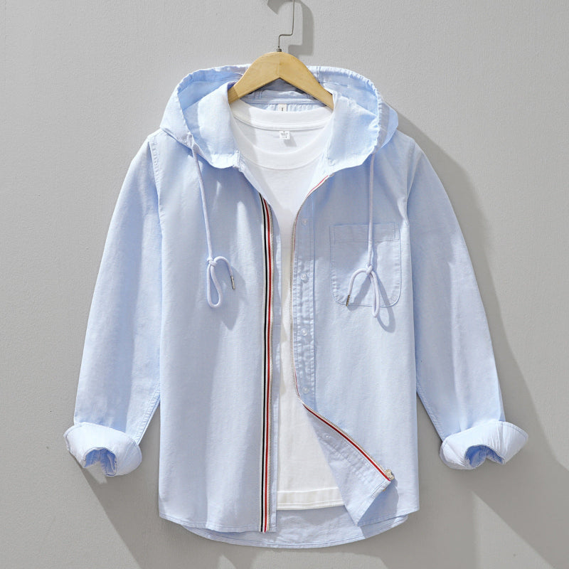 Grounded Lightweight Hooded Shirt Jacket For Men | Soren