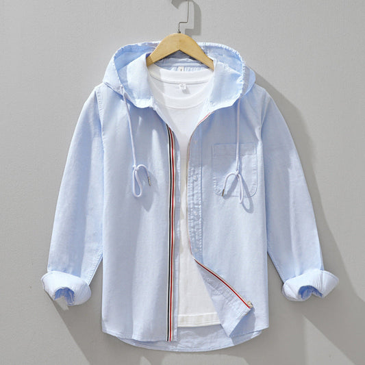 Grounded Lightweight Hooded Shirt Jacket For Men | Soren