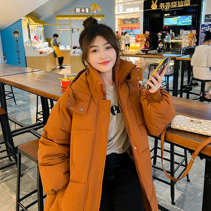 Stitched Comfortable Hooded Long Puffer Jacket For Women | Eloisa