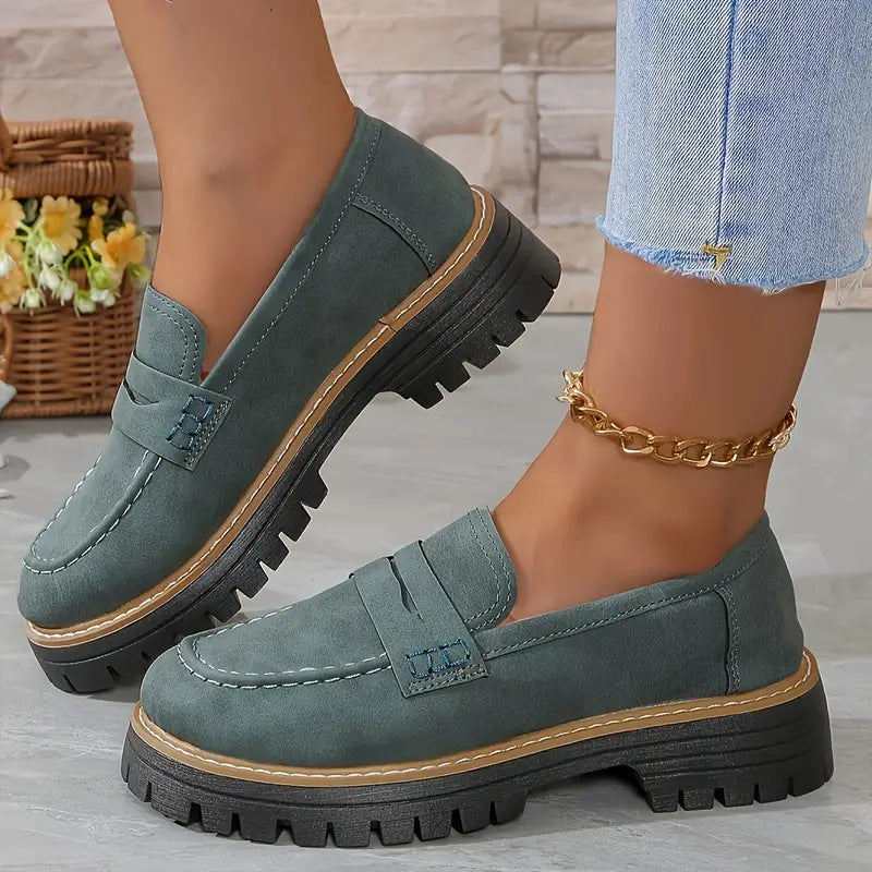 Madeleine Classic Comfortable Slip On Loafers For Women | Arvella