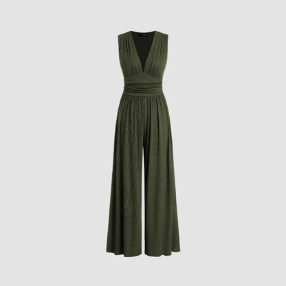 Special Elegant Ruched Casual Jumpsuit For Women | Valerisse