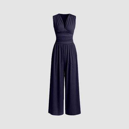 Special Elegant Ruched Casual Jumpsuit For Women | Valerisse