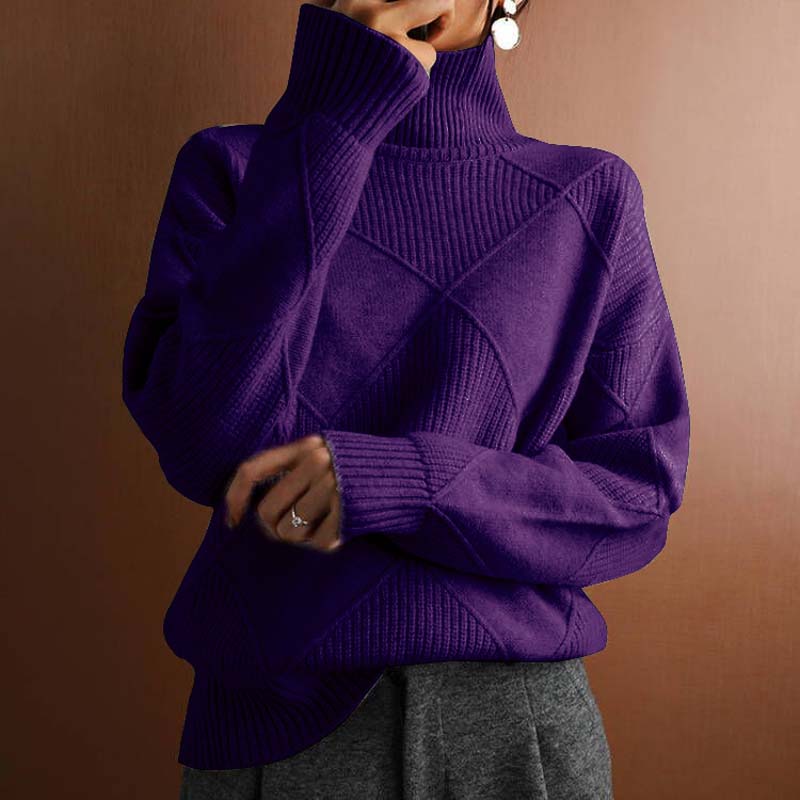 Lilac Refined Knit Sweater for Women | Eloise
