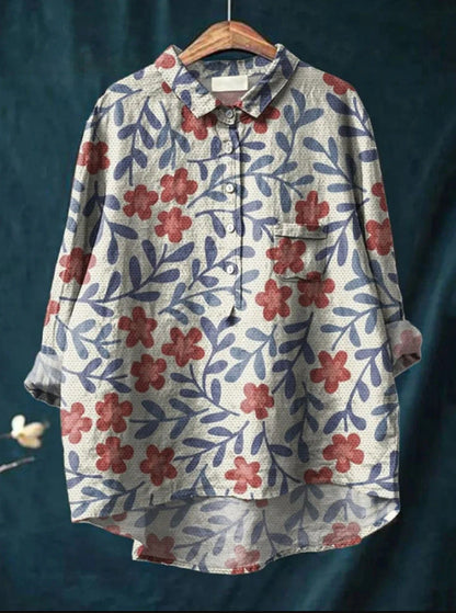 Milanese Vintage Floral Button Blouse For Women | Colette