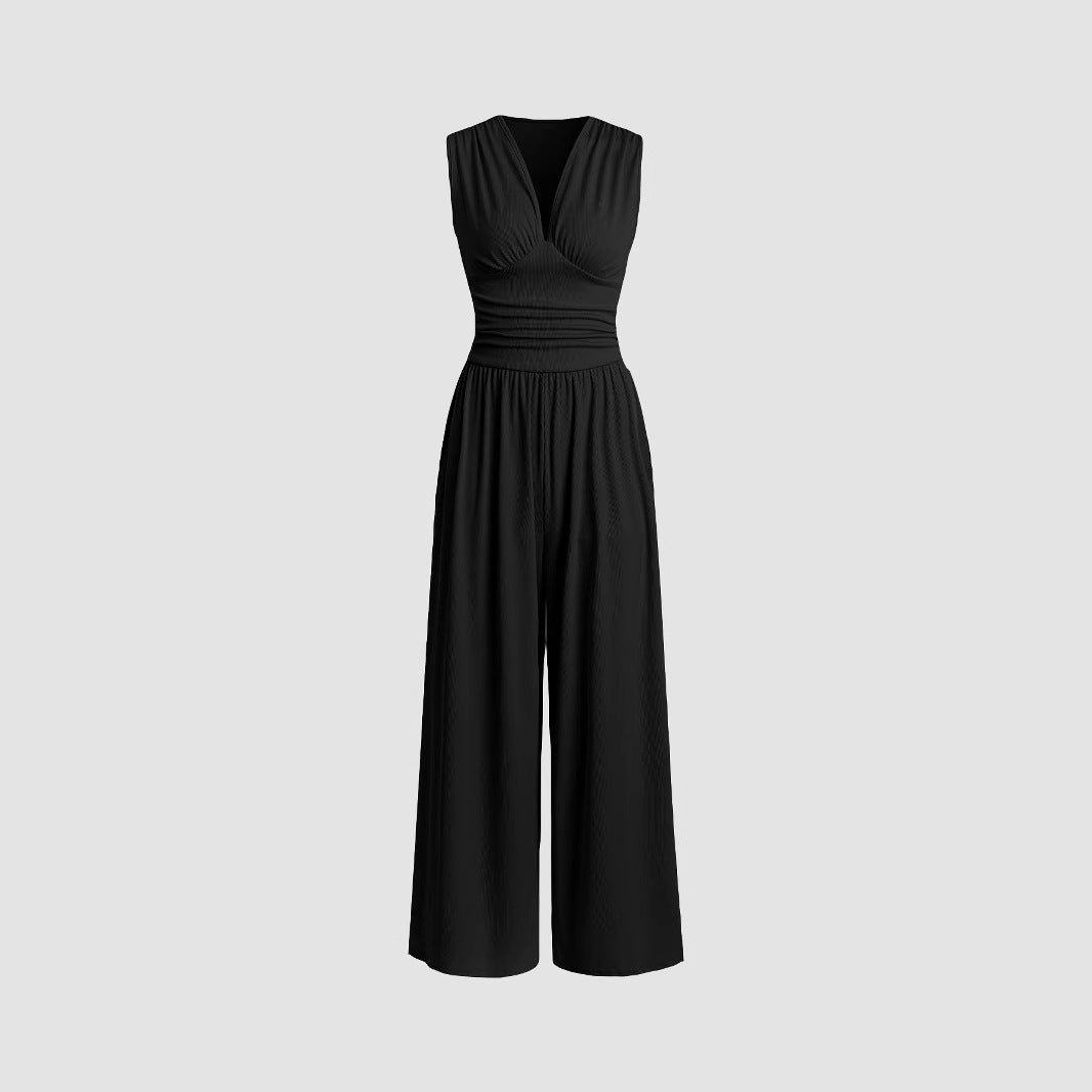 Special Elegant Ruched Casual Jumpsuit For Women | Valerisse