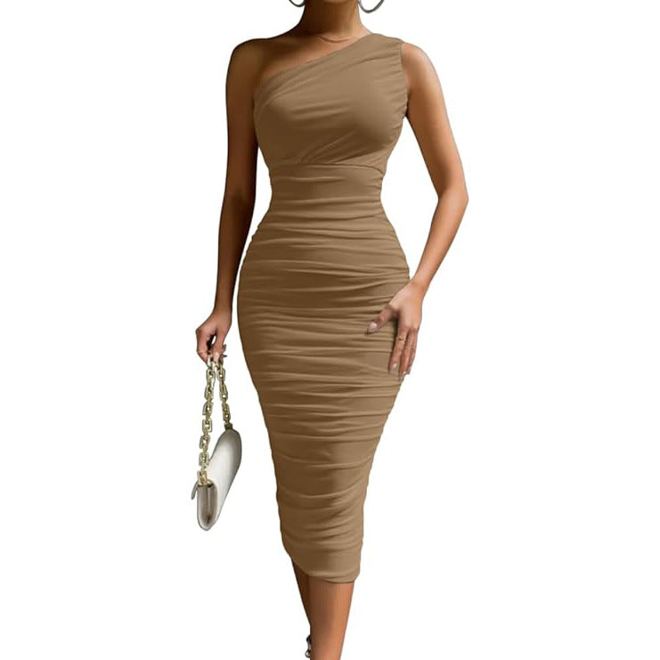Long Chic bodycon midi dress for women | Livy