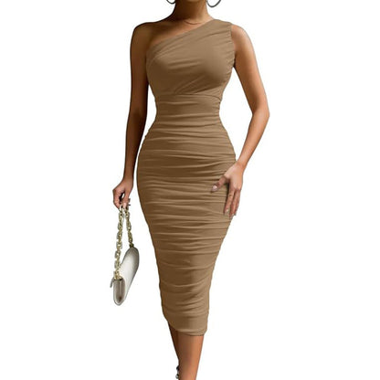 Long Chic bodycon midi dress for women | Livy