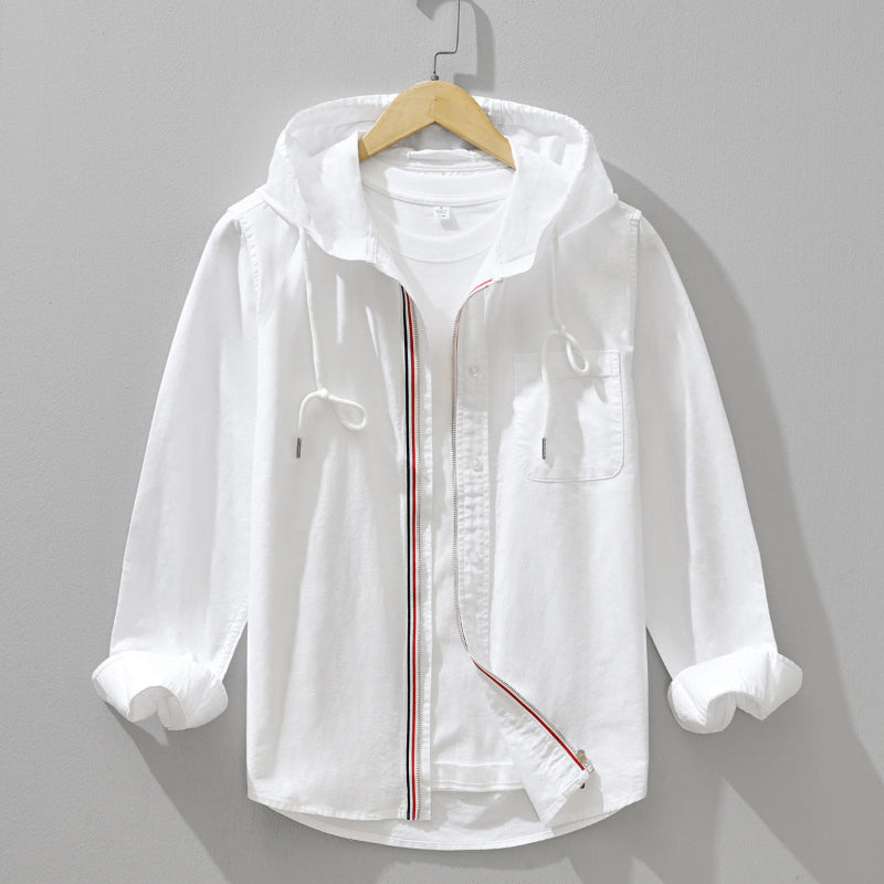 Grounded Lightweight Hooded Shirt Jacket For Men | Soren