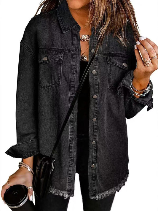 Supreme Relaxed Fit Denim Jacket For Women | Kalinda