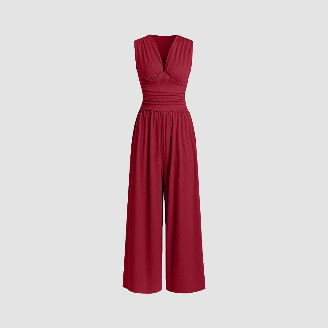 Special Elegant Ruched Casual Jumpsuit For Women | Valerisse