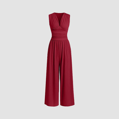 Special Elegant Ruched Casual Jumpsuit For Women | Valerisse